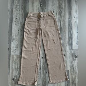 TNA Waffle Knit Lounge Pants in Tan